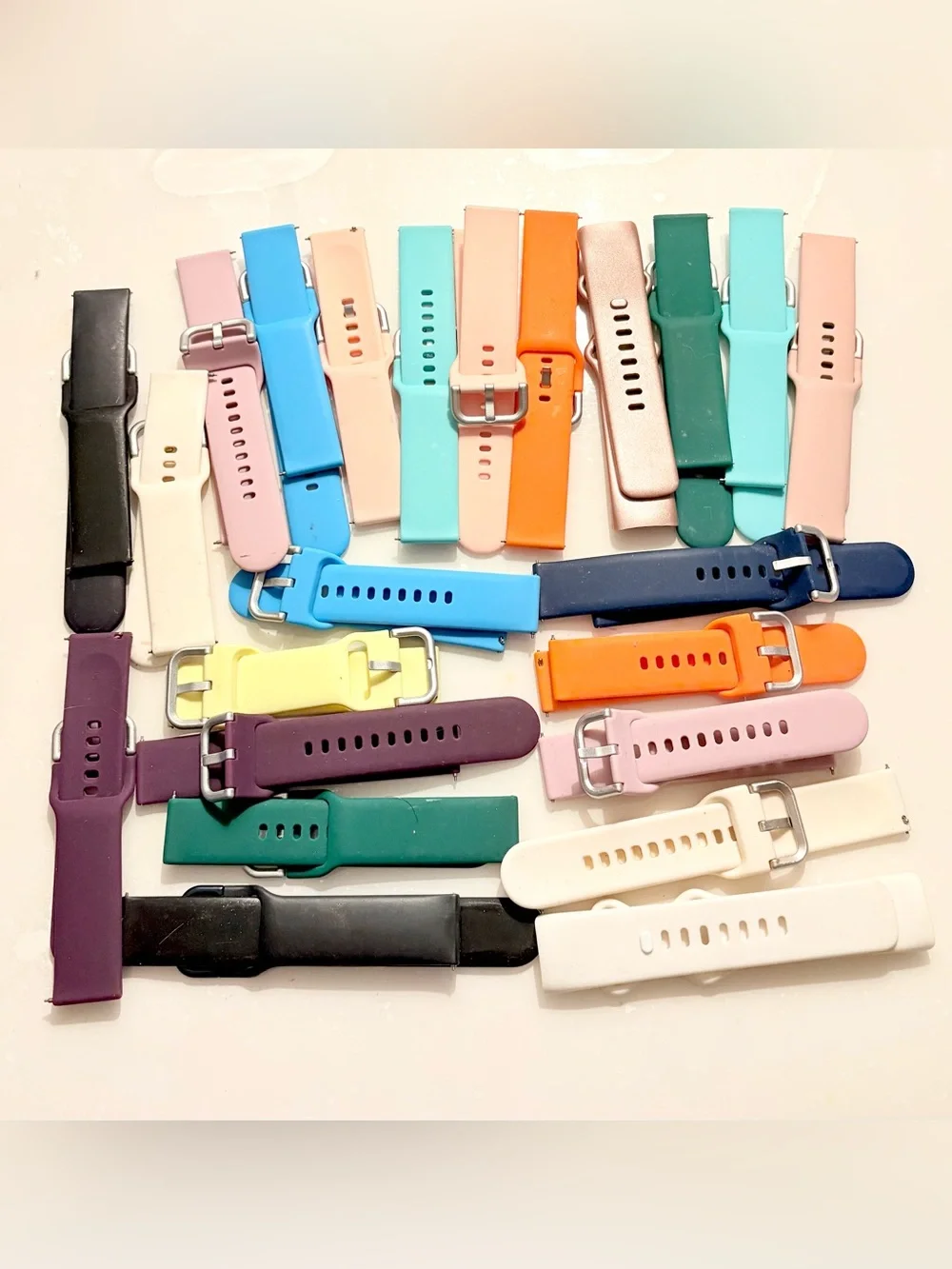 Silicone Replacement Smartwatch Band - Multicolor Bundle of 23pc